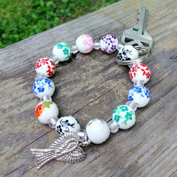 Accessories Guardian Angel Stretchy Keychain Bracelet Poshmark